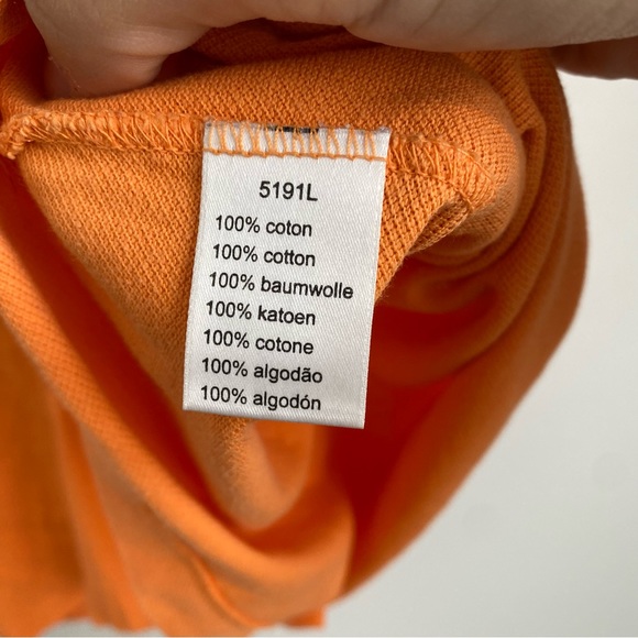 LACOSTE $135 Mens 7 XXL Orange Pique Cotton Polo Short Sleeve Shirt QQ3 - Picture 3 of 4